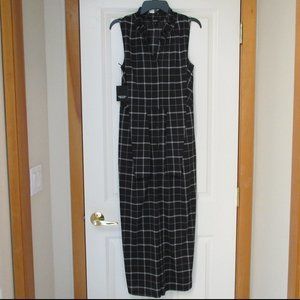 Simply Vera Vera Wang Cropped Plaid Jumpsuit